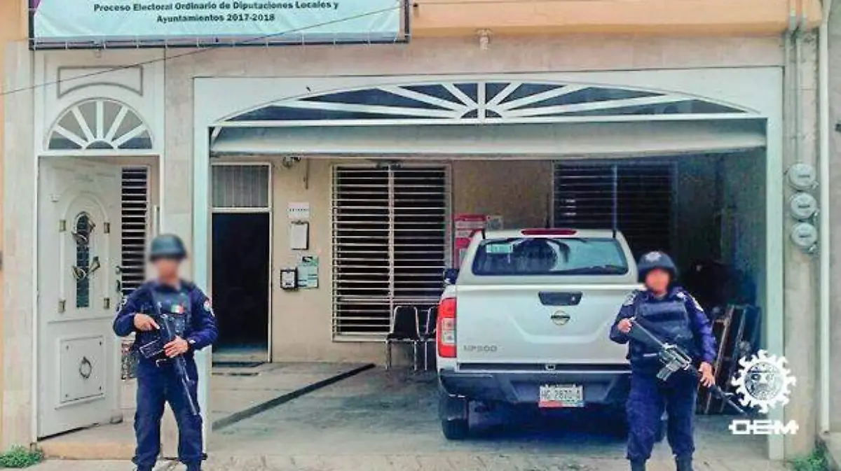 Policía resguarda boletas 